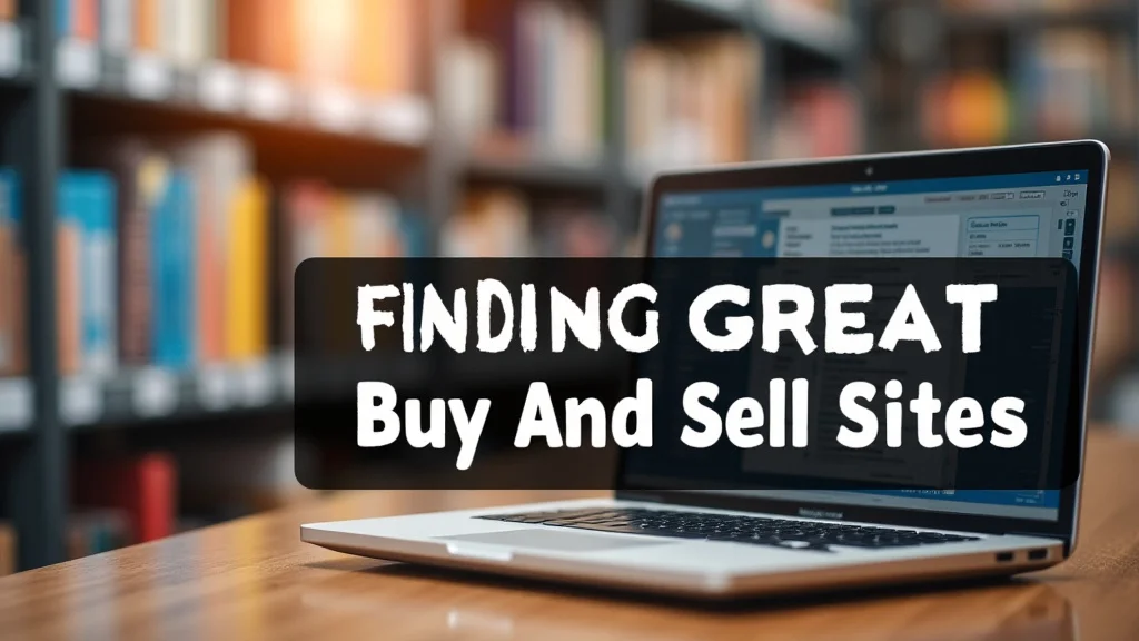 Finding Great Buy And Sell Sites